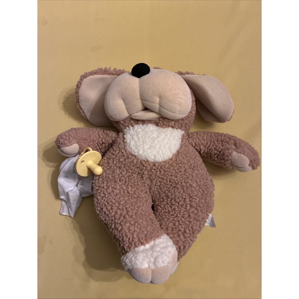 Dog Plush '85 Matchbox Need-A-Littles Puppy Soft With Blanket Pacifier L. Novak